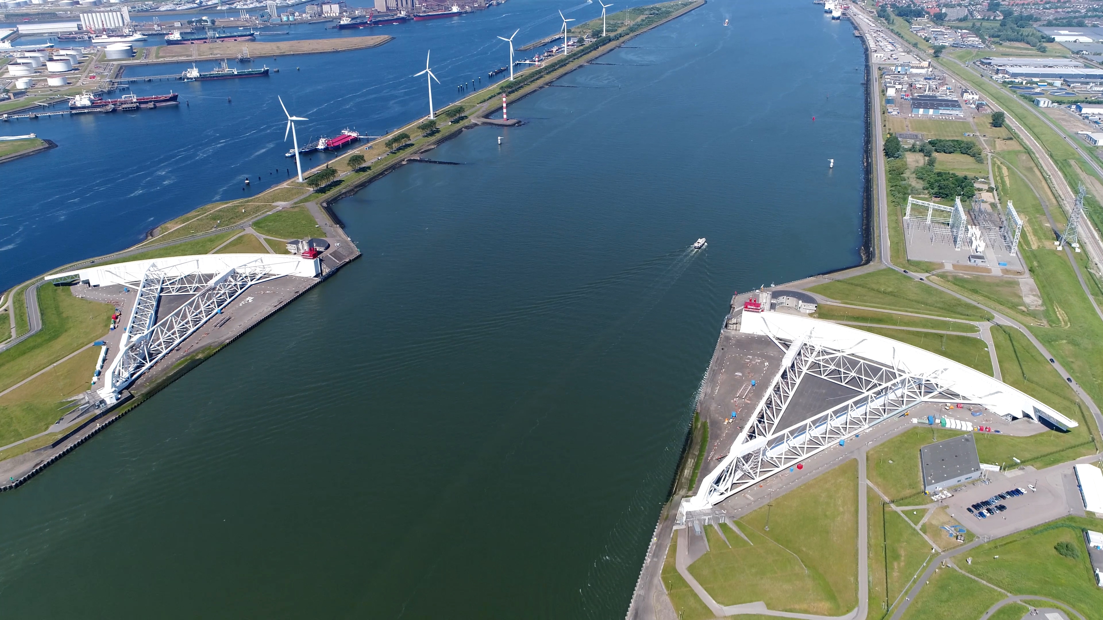 Maeslantkering storm surge barrier